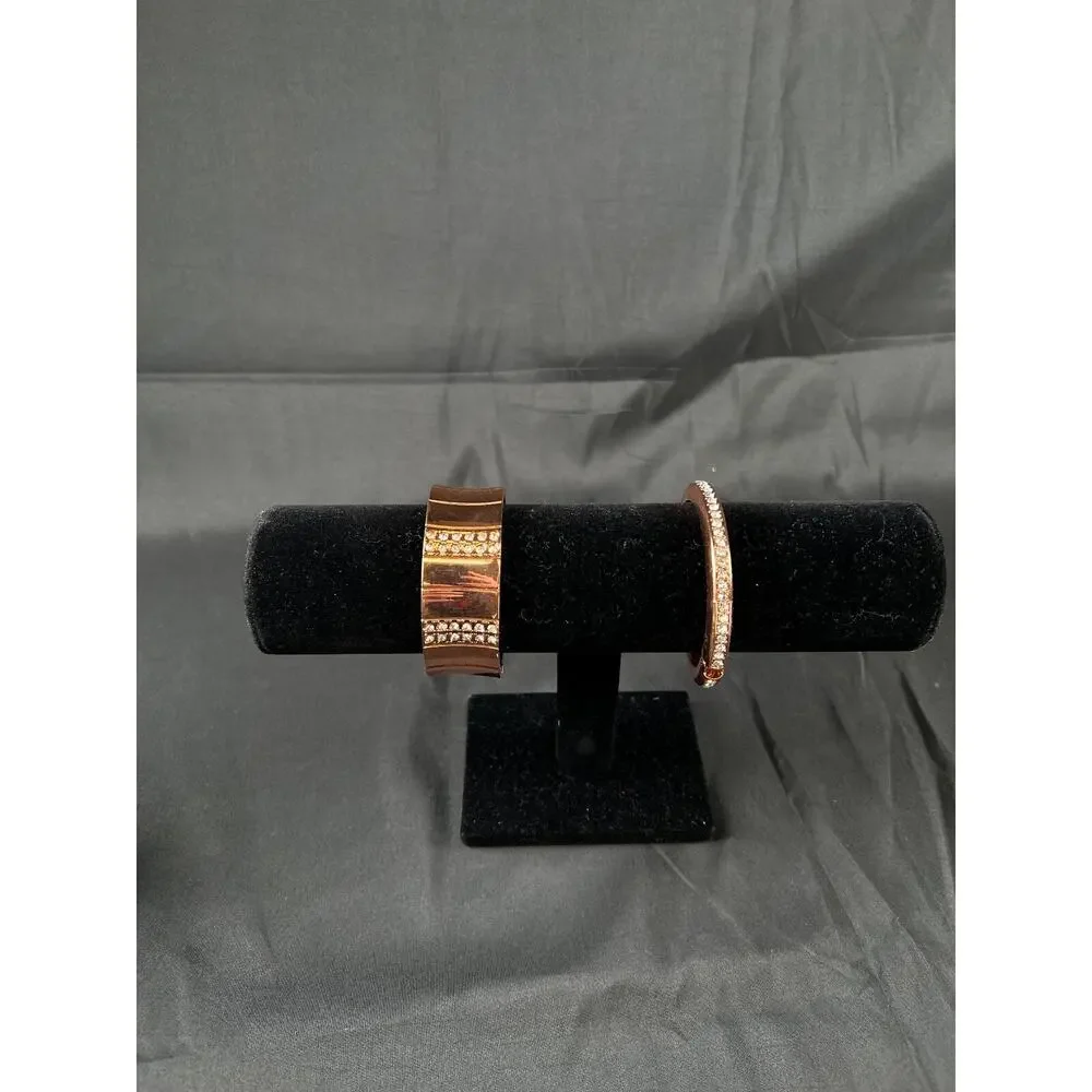 2X DILLARD'S womens jewelry bracelet fashion bronze tone